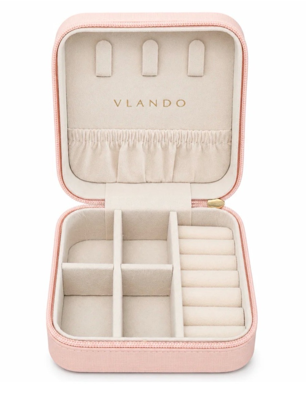 Vlando Pink Travel Jewelry Box